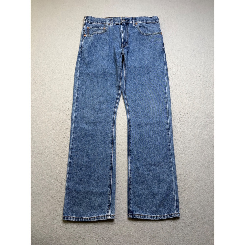 Levi's 517 Jeans Mens 34x32 Blue Bootcut Medium Wash Denim Pants Y2K